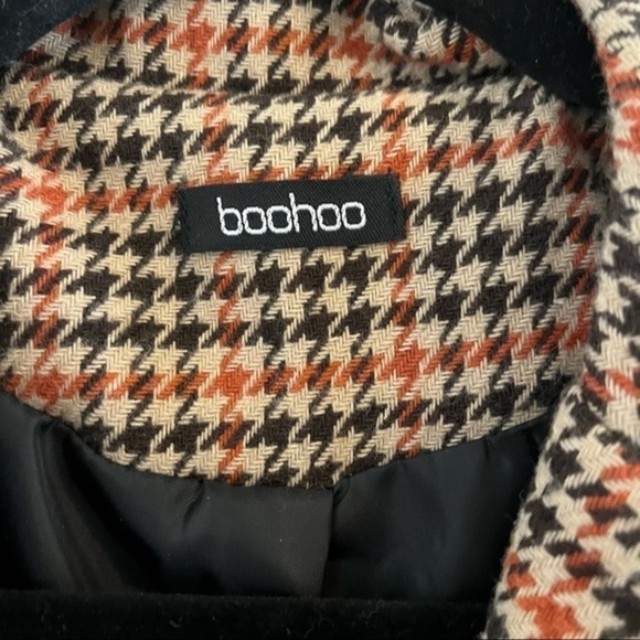 Boohoo houndstooth coat size 4 - Picture 6 of 8